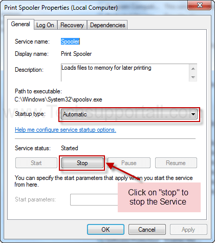 диспетчер очереди печати не будет работать в Windows Vista