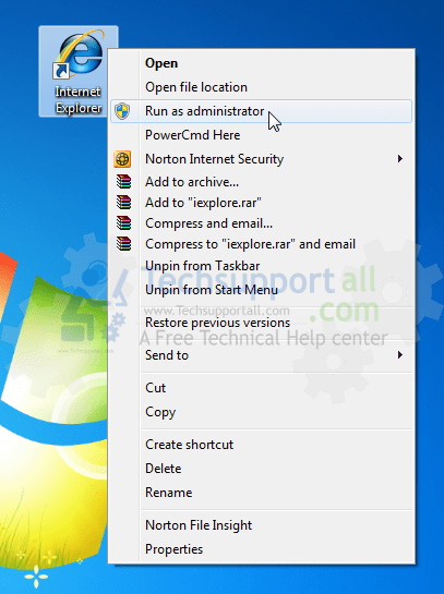 start-internet-explorer-with-run-as-administrator-mode