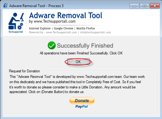 Adware Removal Tool -  2