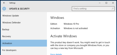 register windows 7 key for windows 10