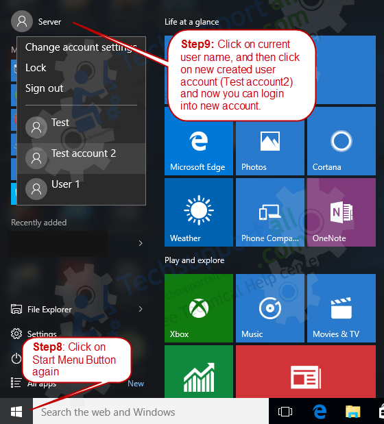 Create a New Local User Account in Windows 10 - Step6