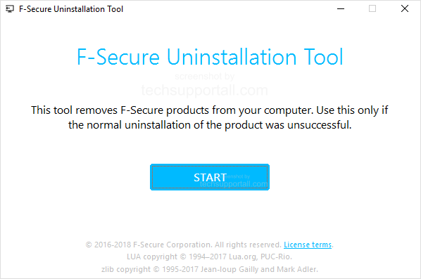 F-secure Uninstall tool