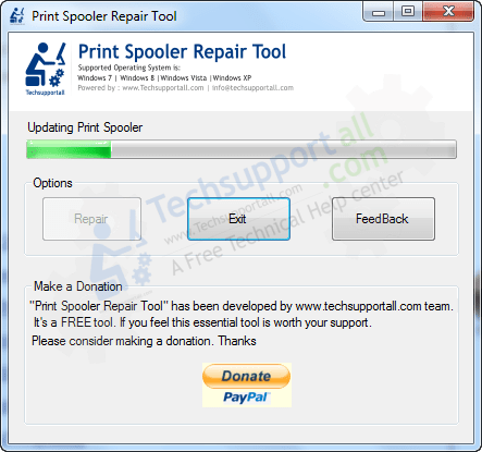 free print spooler right wizard