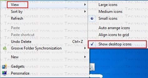 enable the Show desktop icons to bring back disappeared icons