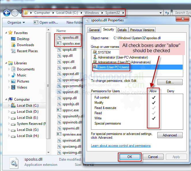 Help With Vista Print Spooler Starting