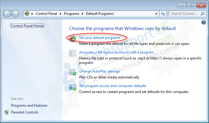 How to set your default programs in Windows how to step2