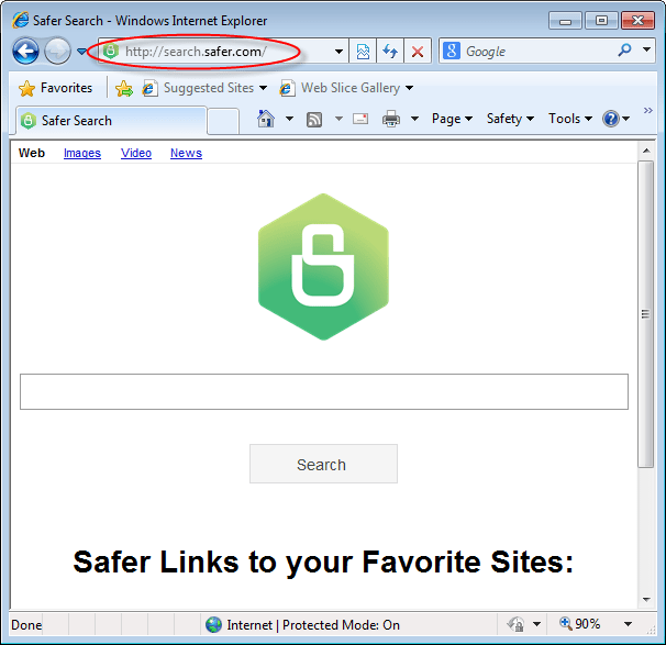 Search.safer.com Homepage Image