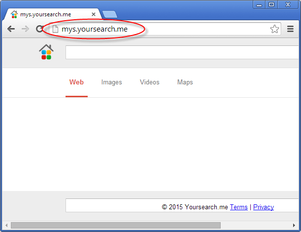 Mys.yoursearch.me Homepage Image