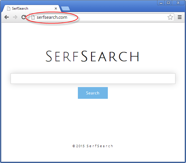 SerfSearch.com Homepage Image