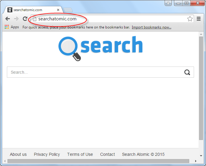 Searchatomic.com Homepage Image