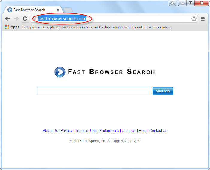 fastbrowsersearch.com homepage Image