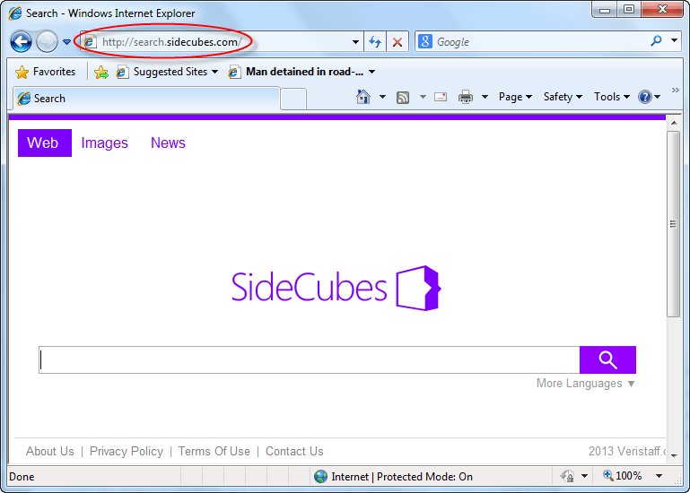 Search.sidecubes.com Homepage Image