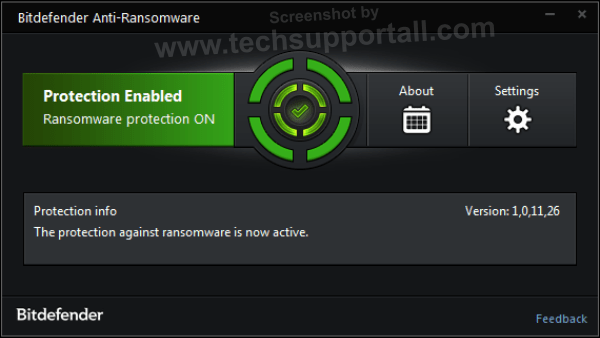Bitdefender Anti Ransomware Screenshot