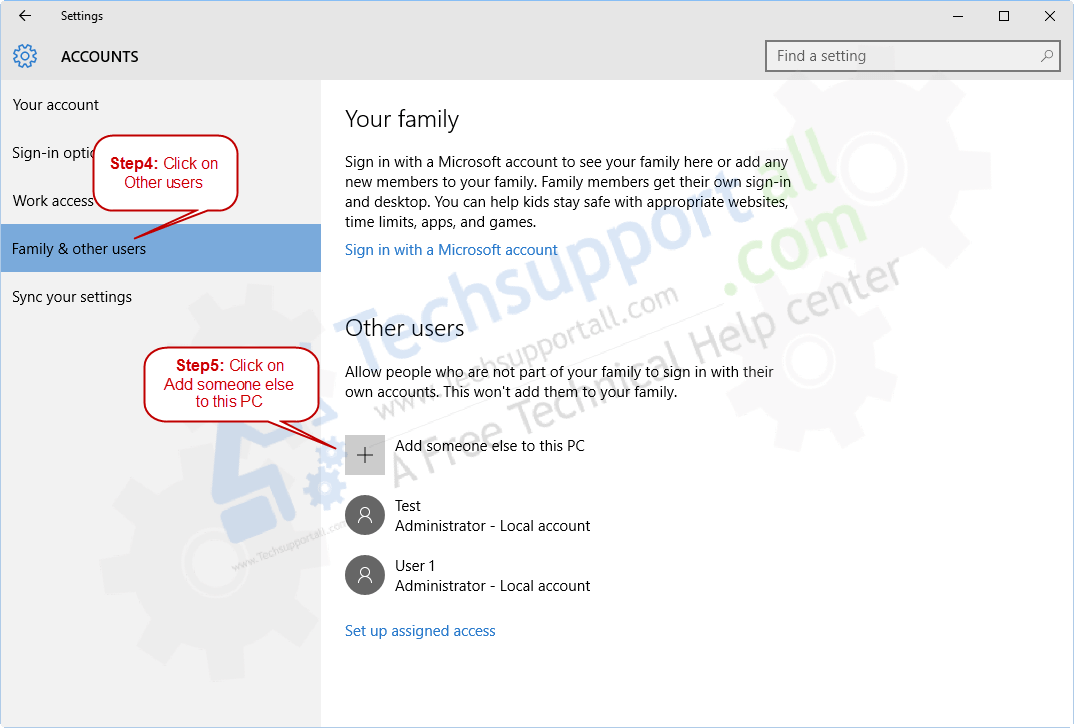 Create a New Local User Account in Windows 10 - Step3
