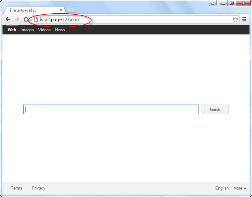 Istartpage123.com Homepage Image
