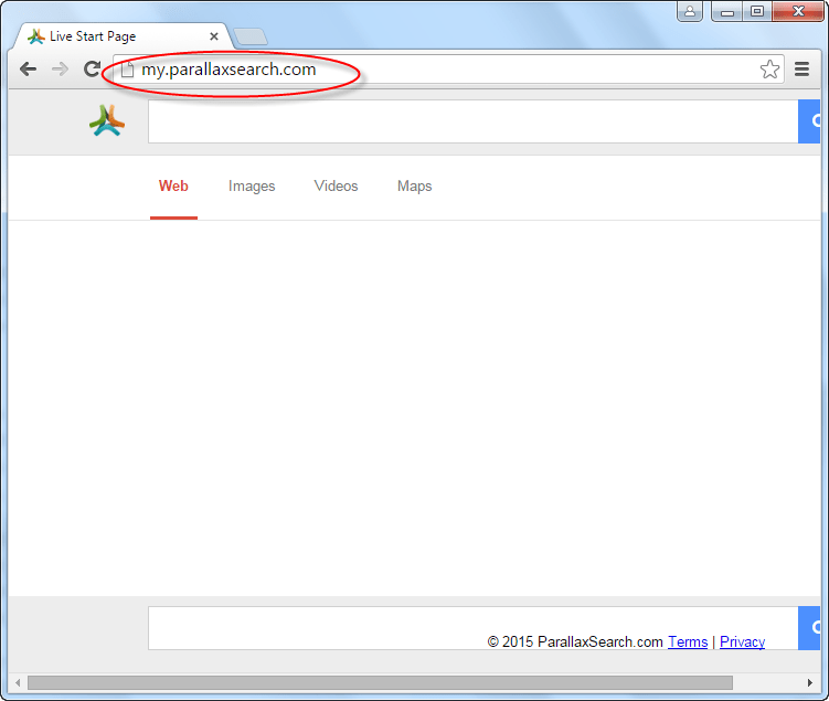 My.parallaxsearch.com Homepage Image