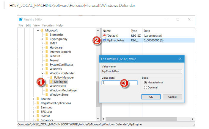 How to Enable PUP / Adware blocker in Windows Defender in windows 10