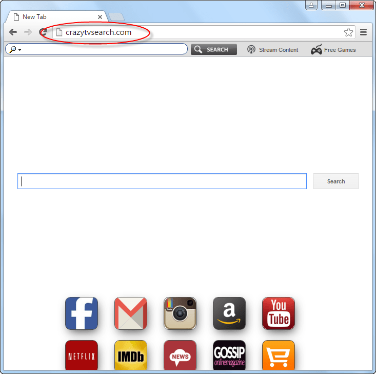 Crazytvsearch.com Homepage Image