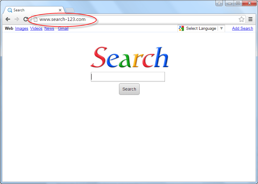 Search-123.com Homepage Image