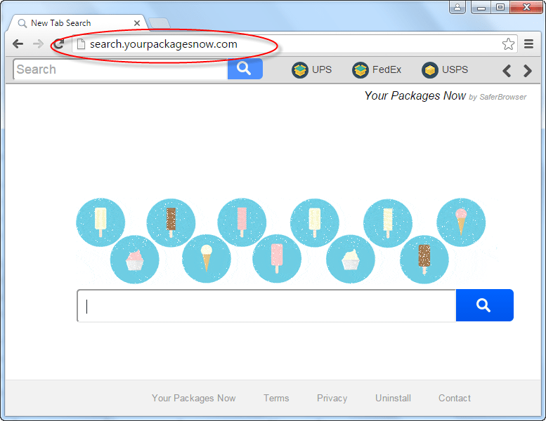Search.yourpackagesnow.com Homepage Image