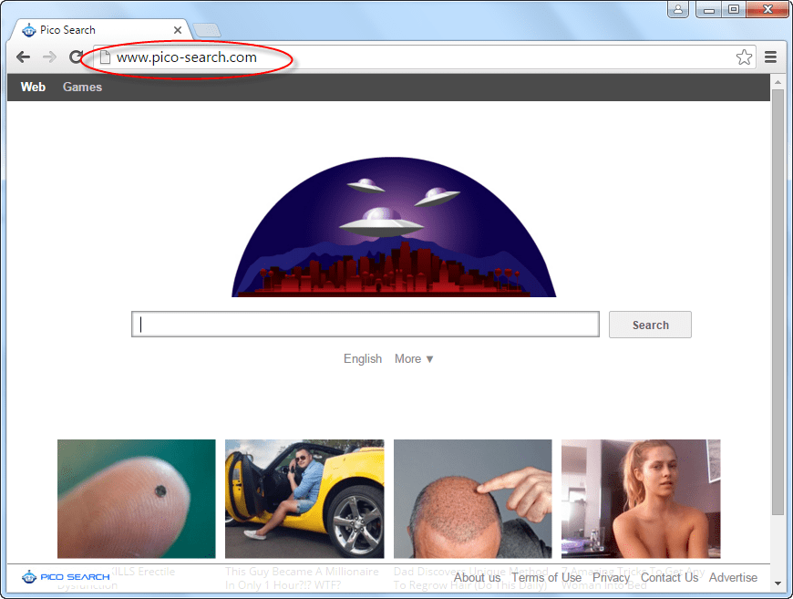 pico-search.com homepage Image