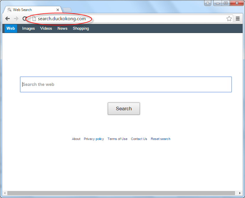 Search.duckokong.com Homepage Image