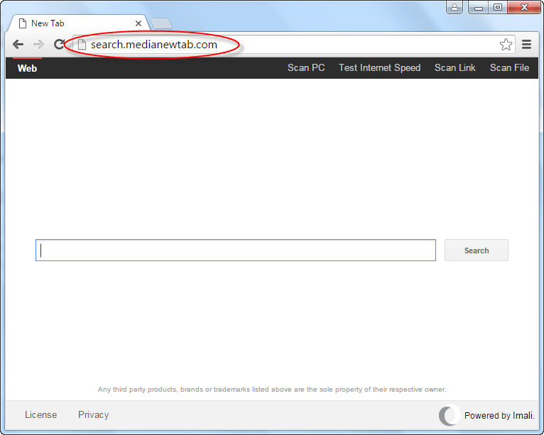 search.medianewtab.com homepage image