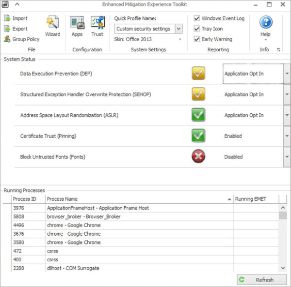 Microsoft Enhanced Mitigation Toolkit -EMET