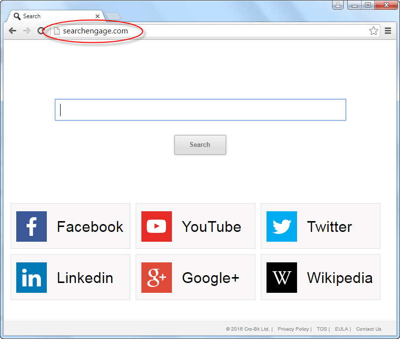 Searchengage.com Homepage Image