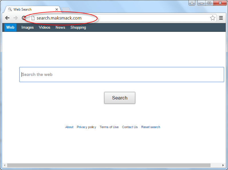 Search.maksmack.com Homepage Image