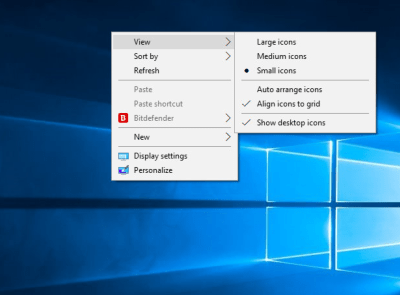 desktop icon font change windows 10