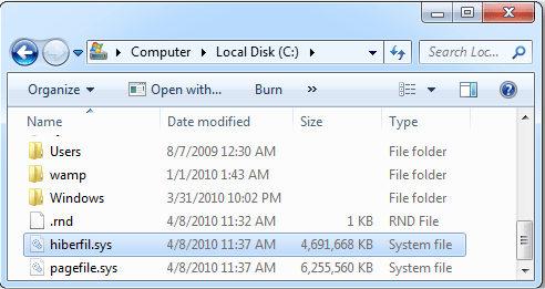 What is Hiberfil.sys