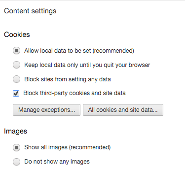 Remove Cookies from Chrome