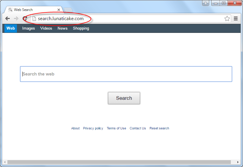 Search.lunaticake.com Homepage Image