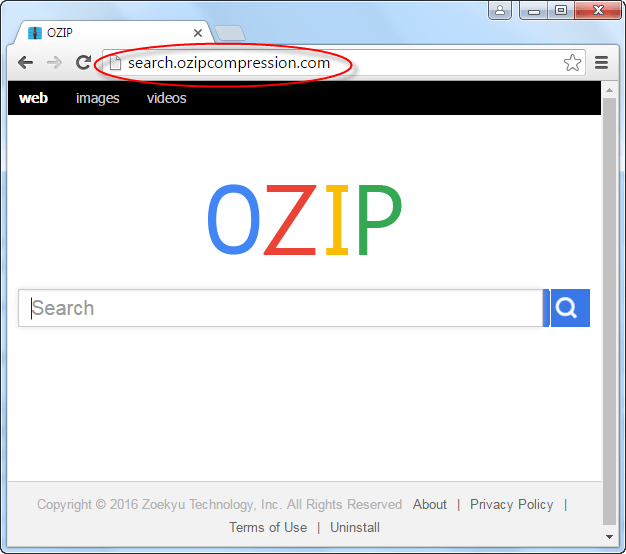 Search.ozipcompression.com Homepage Image
