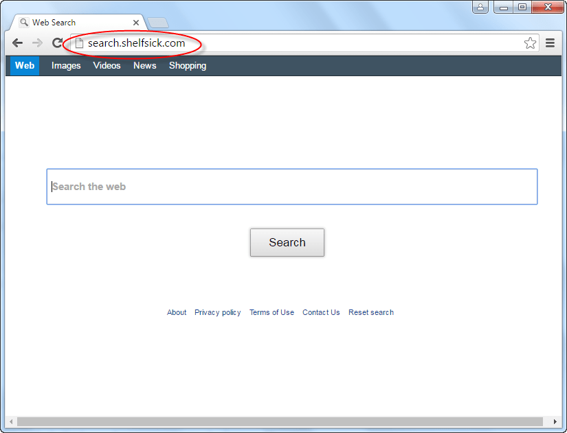 Search.shelfsick.com homepage Image