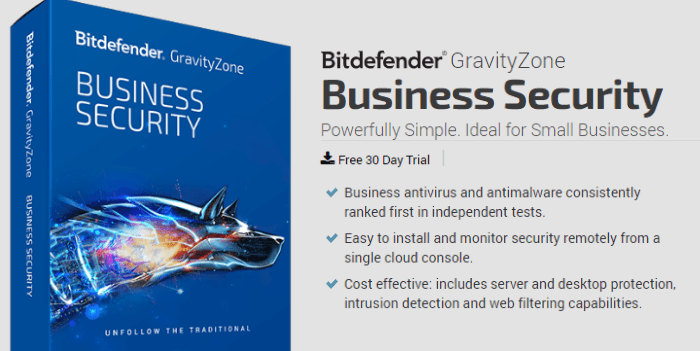 Bitdefender gravityzone business security