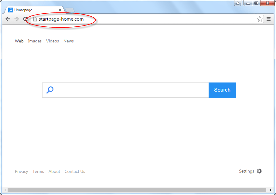 Startpage-home.com Homepage Image