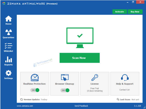 Zemana as Second opinion scanner