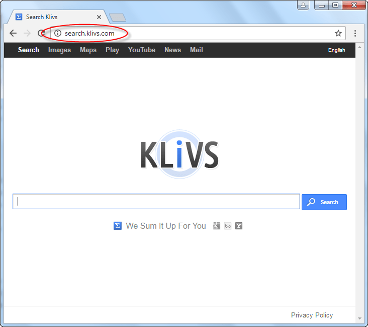 remove-search-klivs-com-homepage