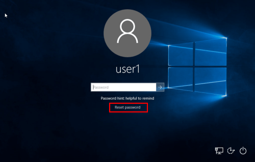 Reset Password for Local User in Windows 10