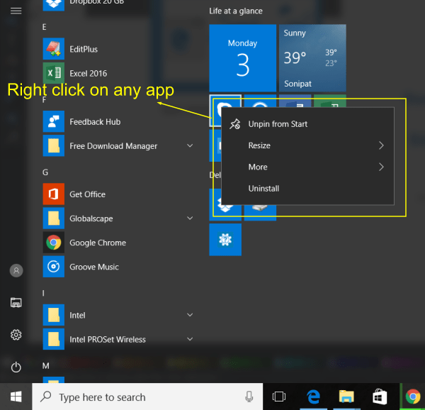 How you can customize Windows 10 Start Menu