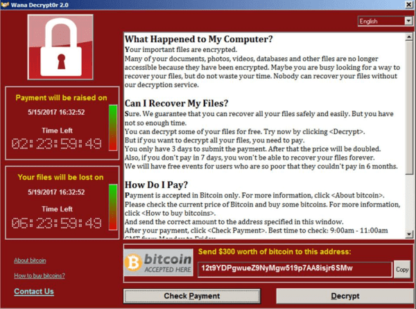 Wana decryptor wannacry ransomware