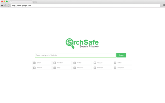 SrchSafe.com Homepage Image