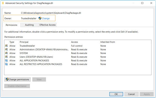 change ownership of windows 10 pc
