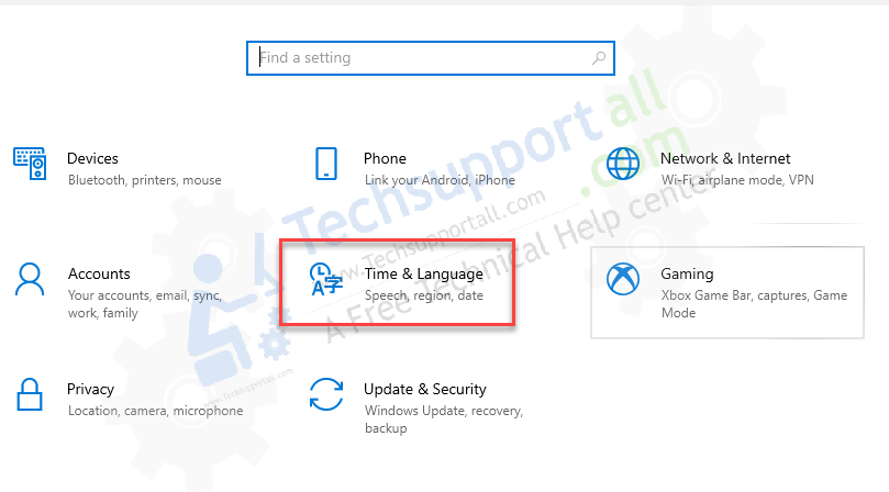 change regional language step2