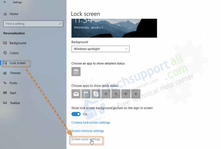 How to lock computer after few minutes of inactivity in Windows 10
