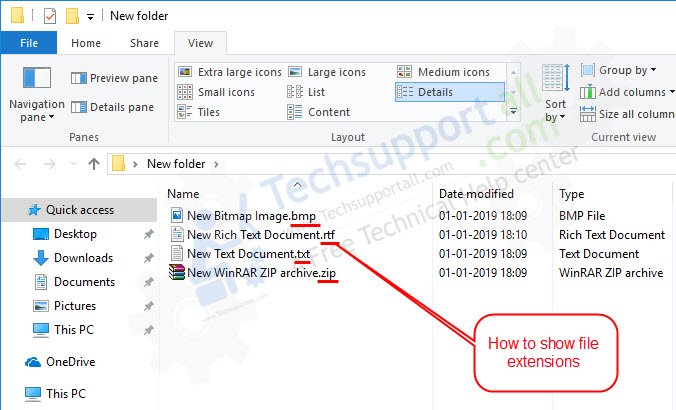  Tutorial How To Show The File Extension In Windows 10