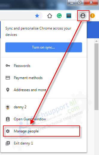 Remove google account from chrome