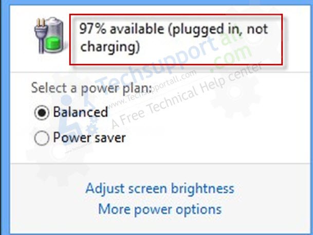 laptop battery not charging issue